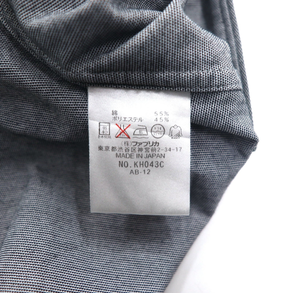 LACOSTE Polo elasticizzata S grigia in cotone con logo a punto singolo KH043C Made in Japan