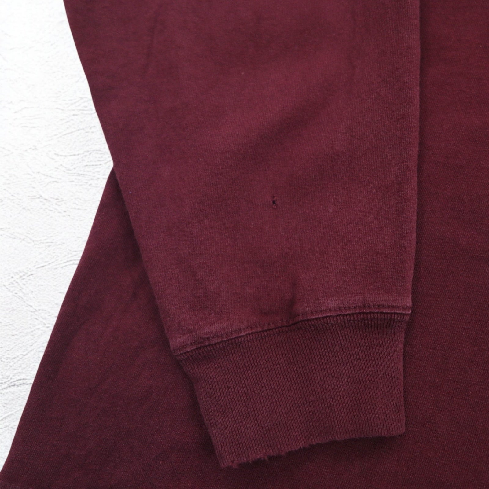 Carhartt T-shirt a maniche lunghe con taschino, taglia 3XL, bordeaux, oversize, battaglia dell'Honduras