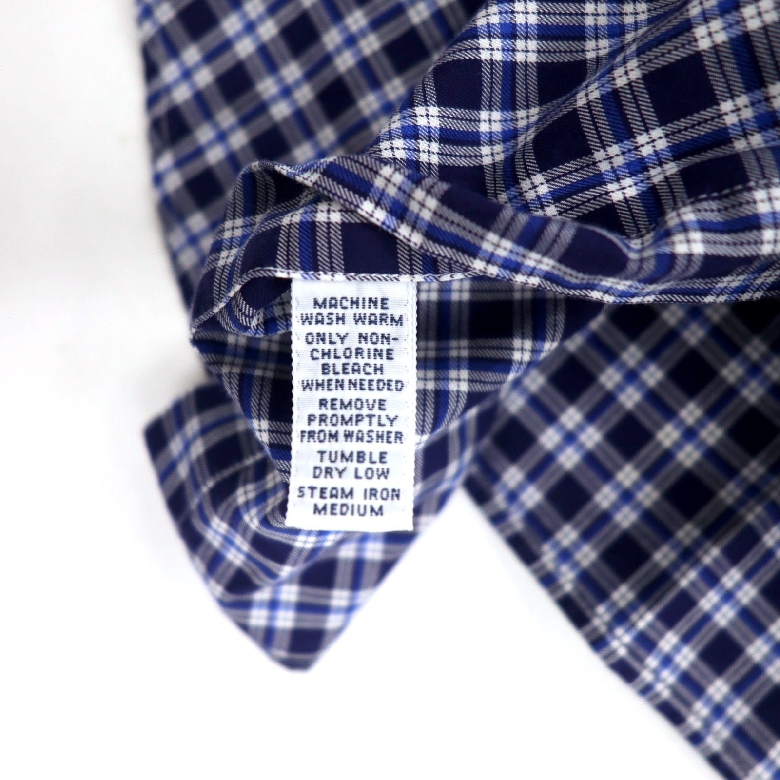 RALPH LAUREN Anni '90 Camicia button-down L Cotone a quadri blu BLAKE Ricamo Small Pony