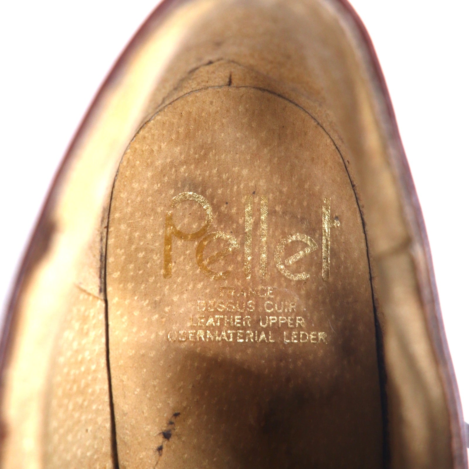Pellet Mock Toe U-Tip Derby Scarpe Eleganti 28cm Marrone Scuro