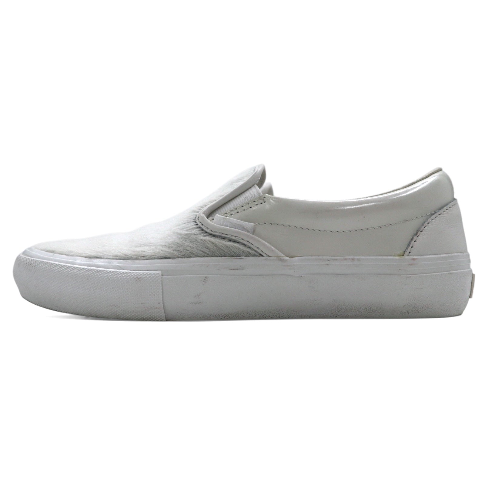ENGINEERED GARMENTS × VANS VAULT Slip-on SLIP-ON sneakers 25.5cm white leather ponyskin