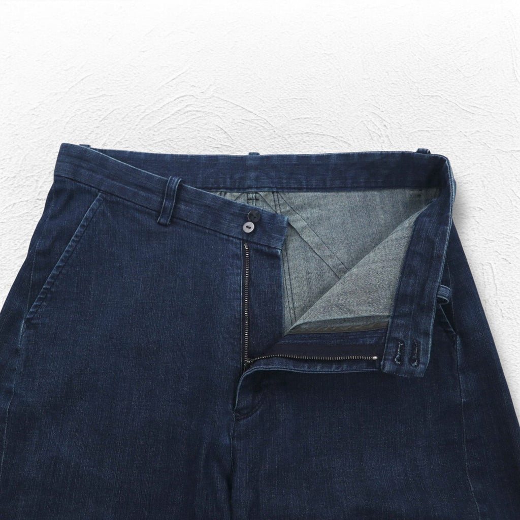 ka na ta jeans tiny pants skinny S indaco blu made in Japan