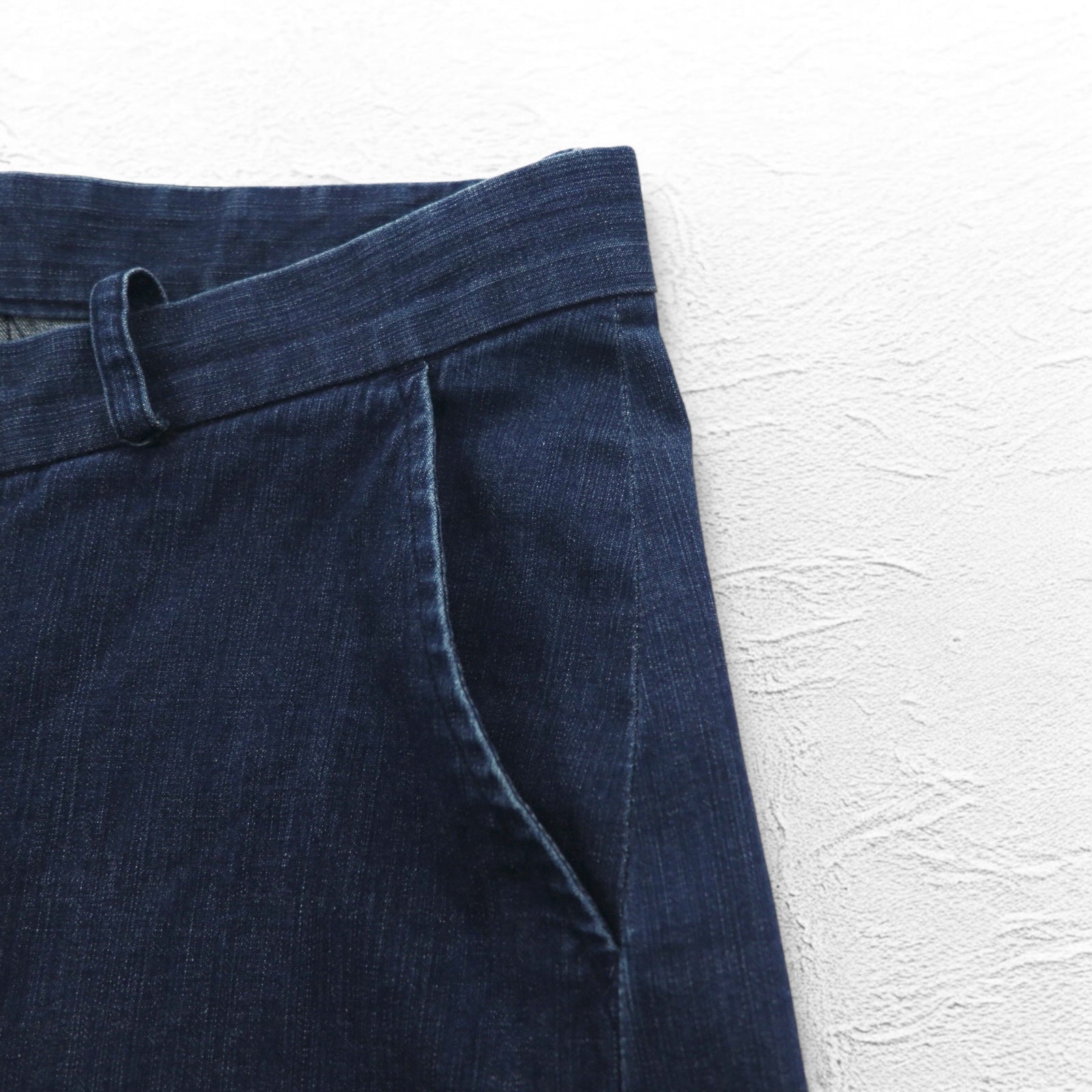 ka na ta jeans tiny pants skinny S indaco blu made in Japan