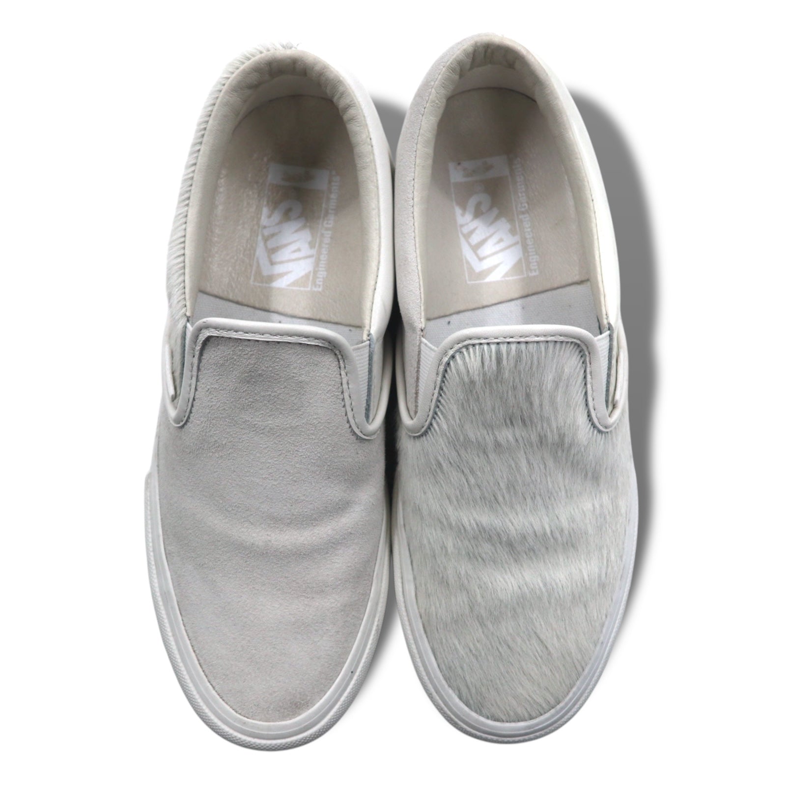 ENGINEERED GARMENTS × VANS VAULT Slip-on SLIP-ON sneakers 25.5cm white leather ponyskin