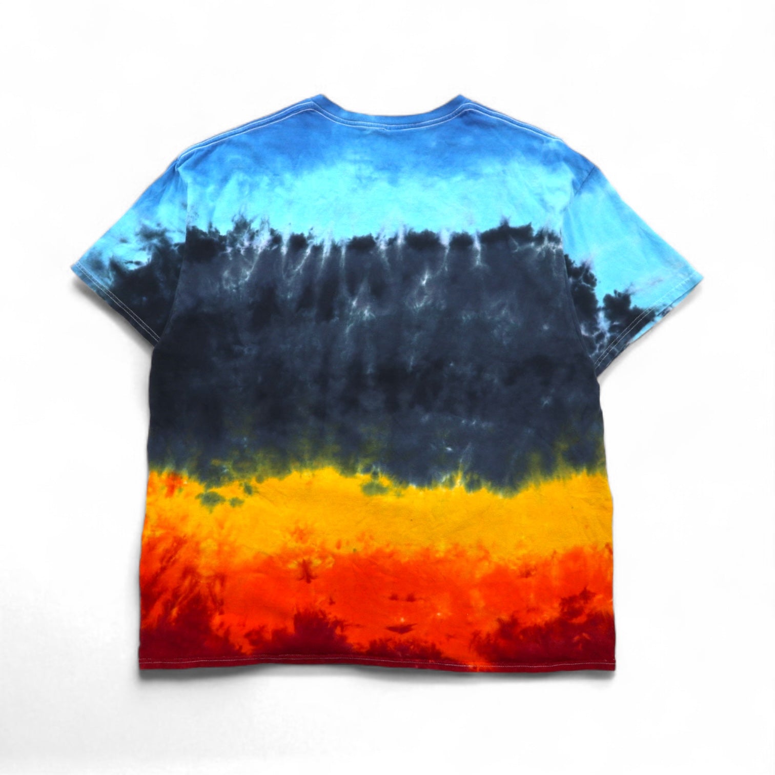LED ZEPPELIN T-shirt ufficiale rock band 2XL multicolore tie-dye cotone U.S. TOUR 1975