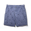 POLO RALPH LAUREN Pantaloncini ricamati all-over pony, in cotone, taglia L, blu navy
