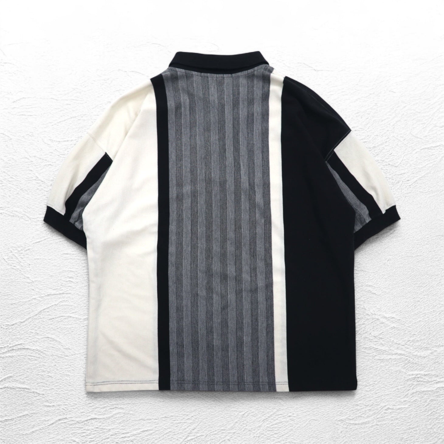 Polo Knight of Round Table anni '90, motivo pazzo, 4XL, monocromatica, cotone, oversize