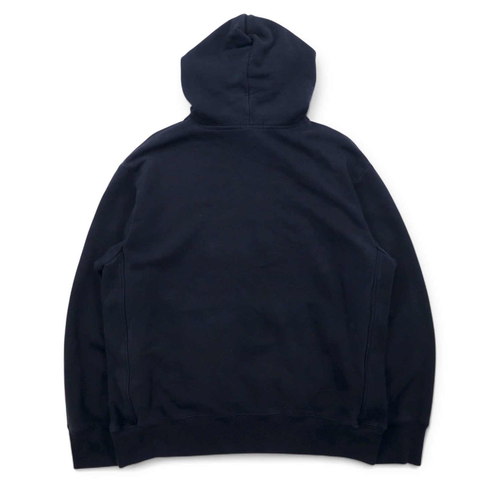 NAUTICA Felpa con Cappuccio Reverse Weave XL Nera Cotone Foderata in Felpa Ricamo Logo