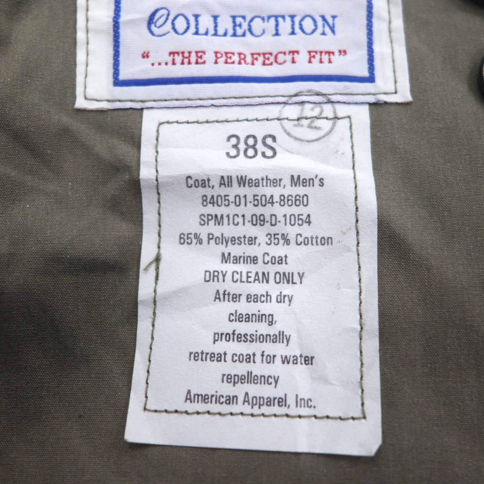 US ARMY 米軍 00年代 オールウェザーコート トレンチコート M カーキ ライナー着脱式 ミリタリー 8405-01-504-8660 DSCP VALOR COLLECTION