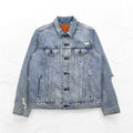 Levi's ダメージ加工 4th タイプ デニムジャケット Gジャン トラッカージャケット L インディゴ ブルー