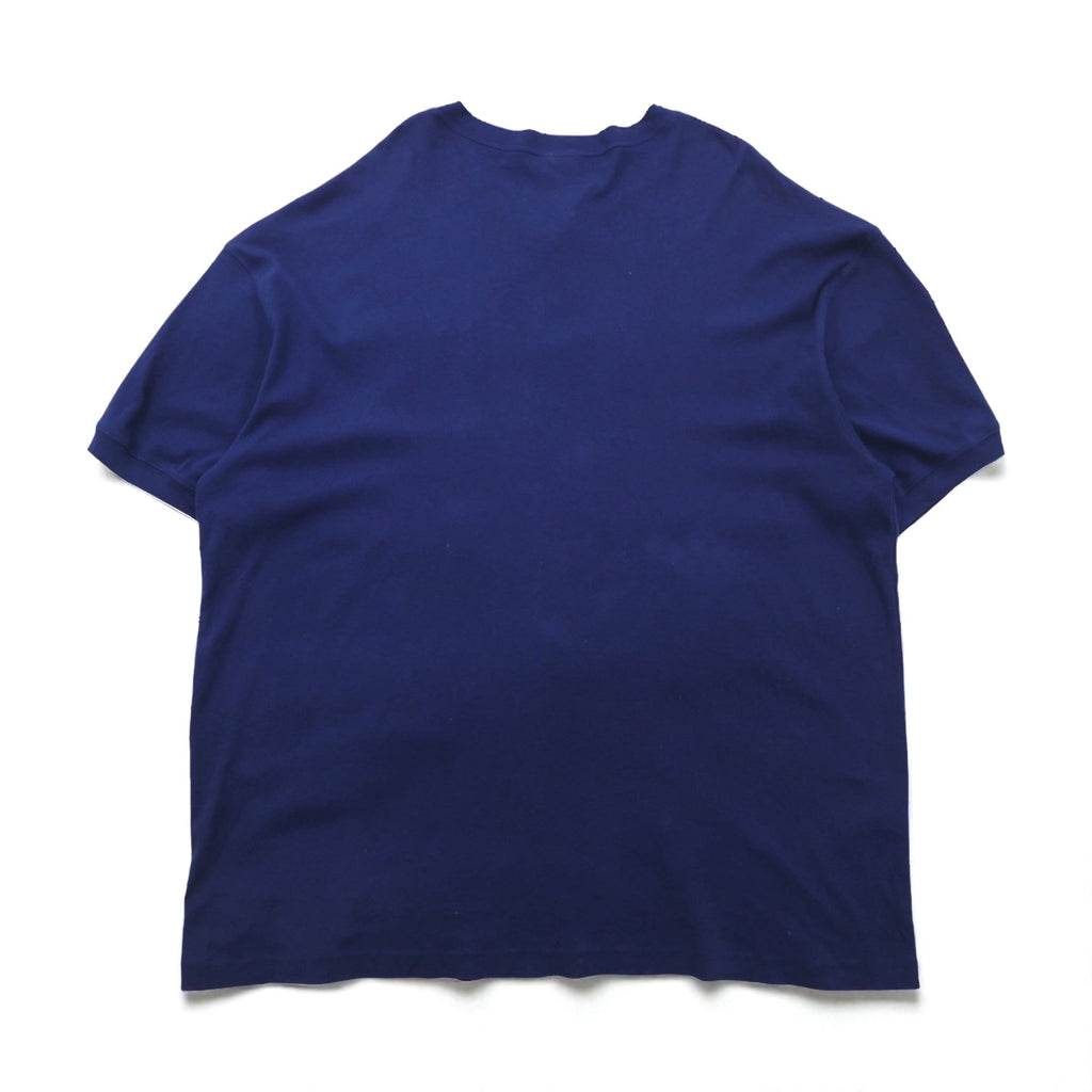 The Disney Store Anni '90 Top con scollo a serafino Mickey Mouse 2XL Blu navy Ricamo logo Disney Personaggio