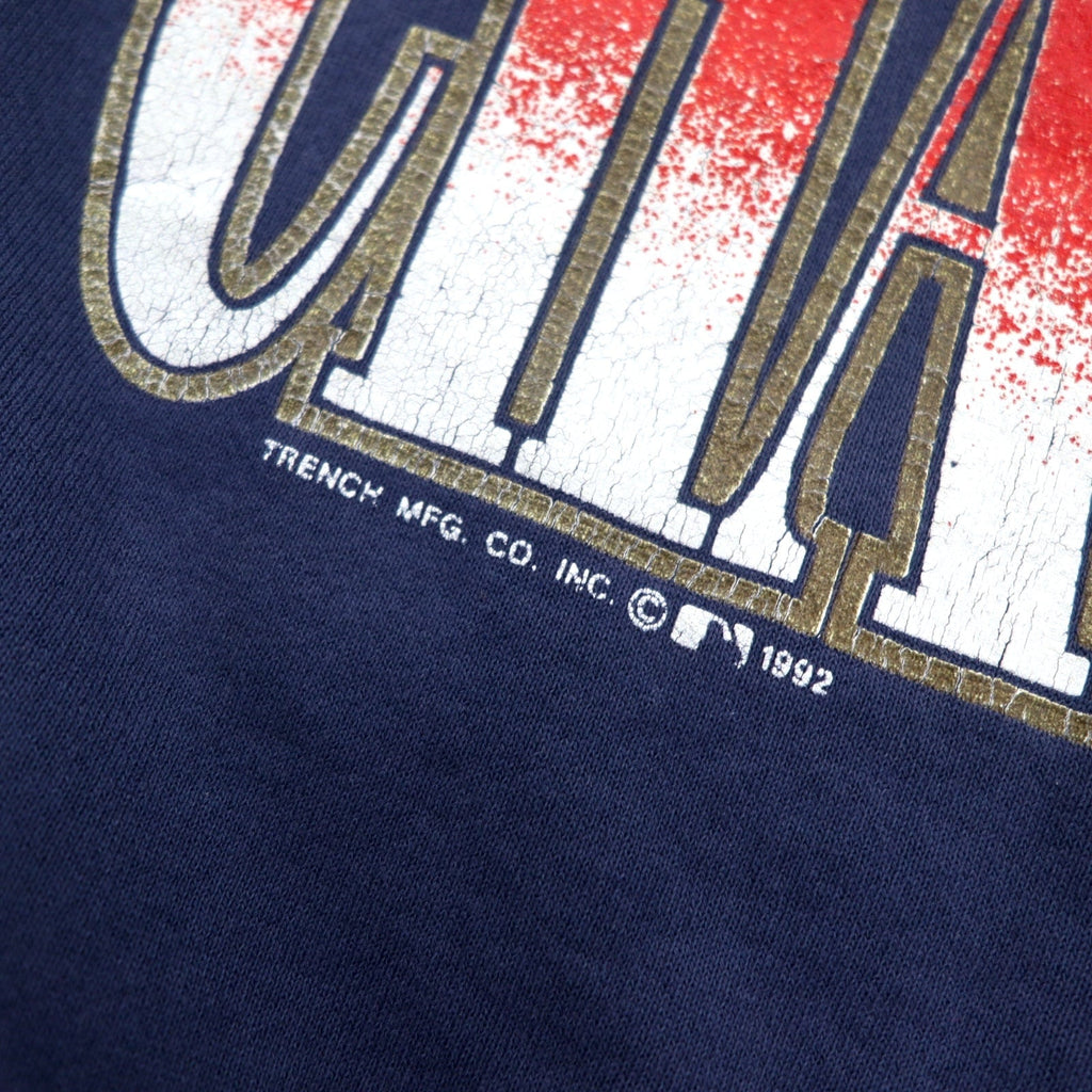 Felpa stampata baseball FRUIT OF THE LOOM anni '90, Made in Canada, taglia XL, blu navy, cotone, WORLD CHAMPS