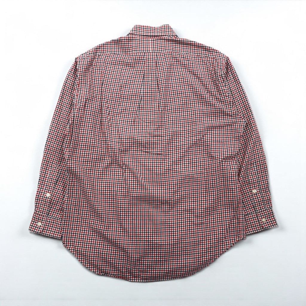 Ralph Lauren 90年代 ボタンダウン シャツ L レッド BLAKE ギンガムチェック スモールポニー刺繡