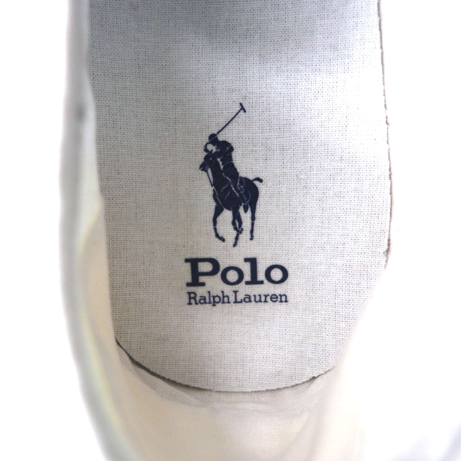 Polo Ralph Lauren, sneaker in tela con puntale essence 100 canvas cap-toe sneaker, 28cm, bianca, con ricamo piccolo pony