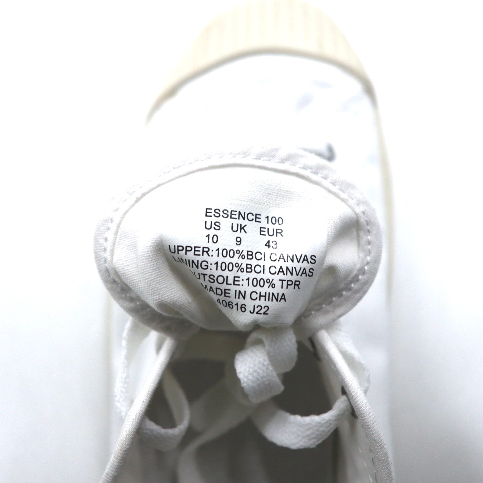 Polo Ralph Lauren, sneaker in tela con puntale essence 100 canvas cap-toe sneaker, 28cm, bianca, con ricamo piccolo pony