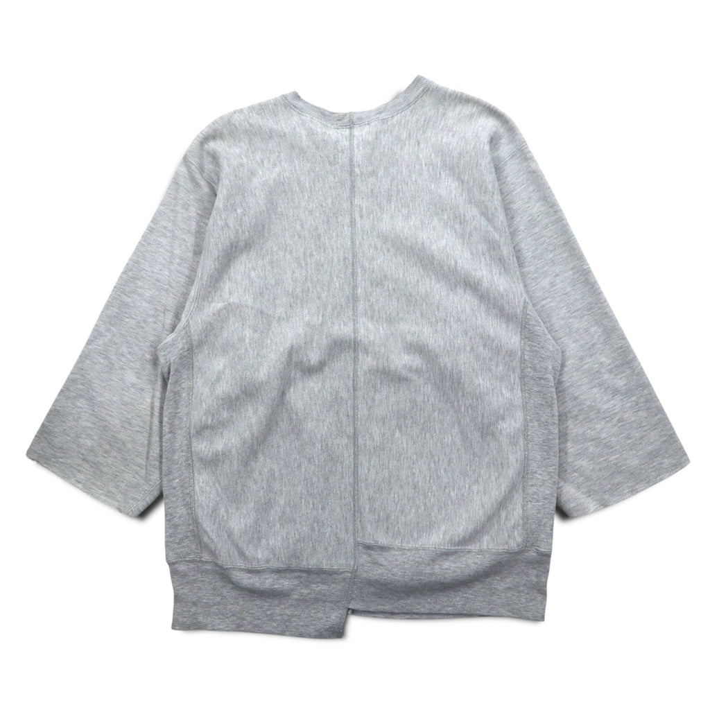 J.S.HOMESTEAD Giacca rielaborata Re-weave con cerniera, felpa, L, stampa college, NOVEL CLOTHING