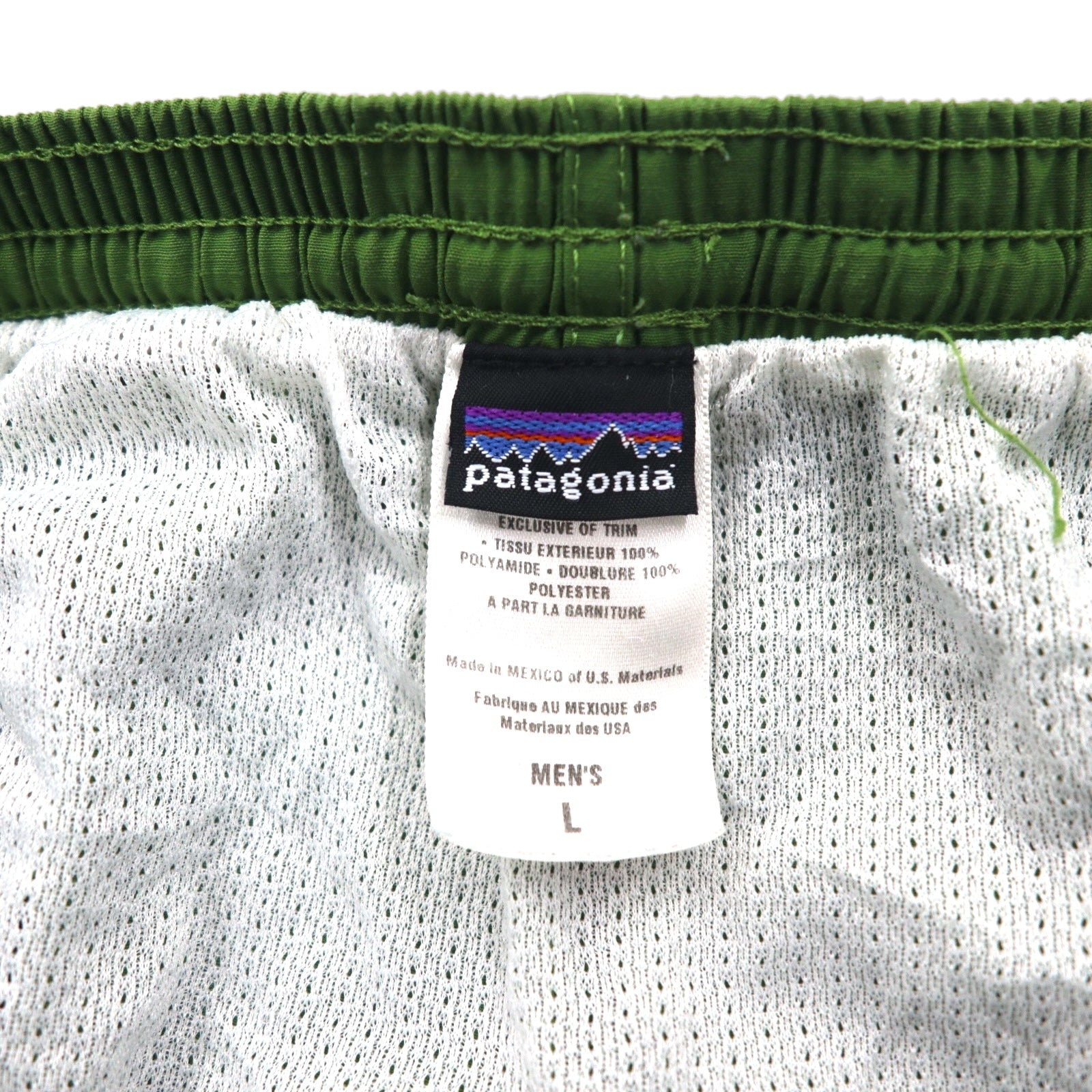 patagonia anni 2000 Baggies Light Shorts Pantaloncini Corti L Cachi Nylon 57016