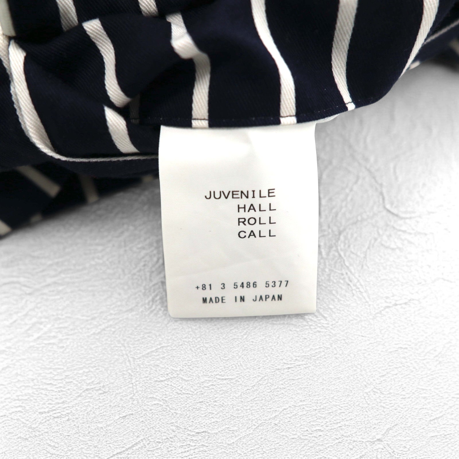 JUVENILE HALL ROLL CALL Camicia Giacca FREE Blu Marino A Righe Made in Japan
