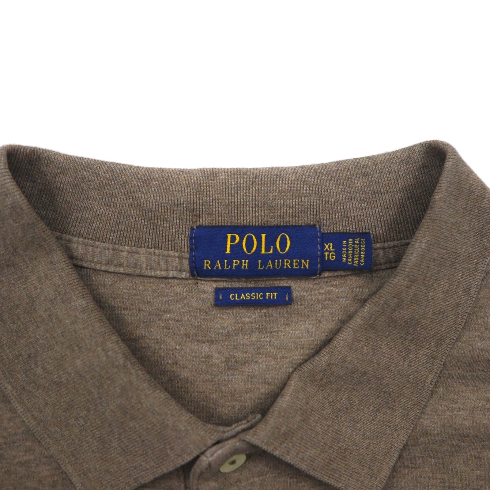 POLO RALPH LAUREN Polo classica XL Cachi CLASSIC FIT Ricamo small pony