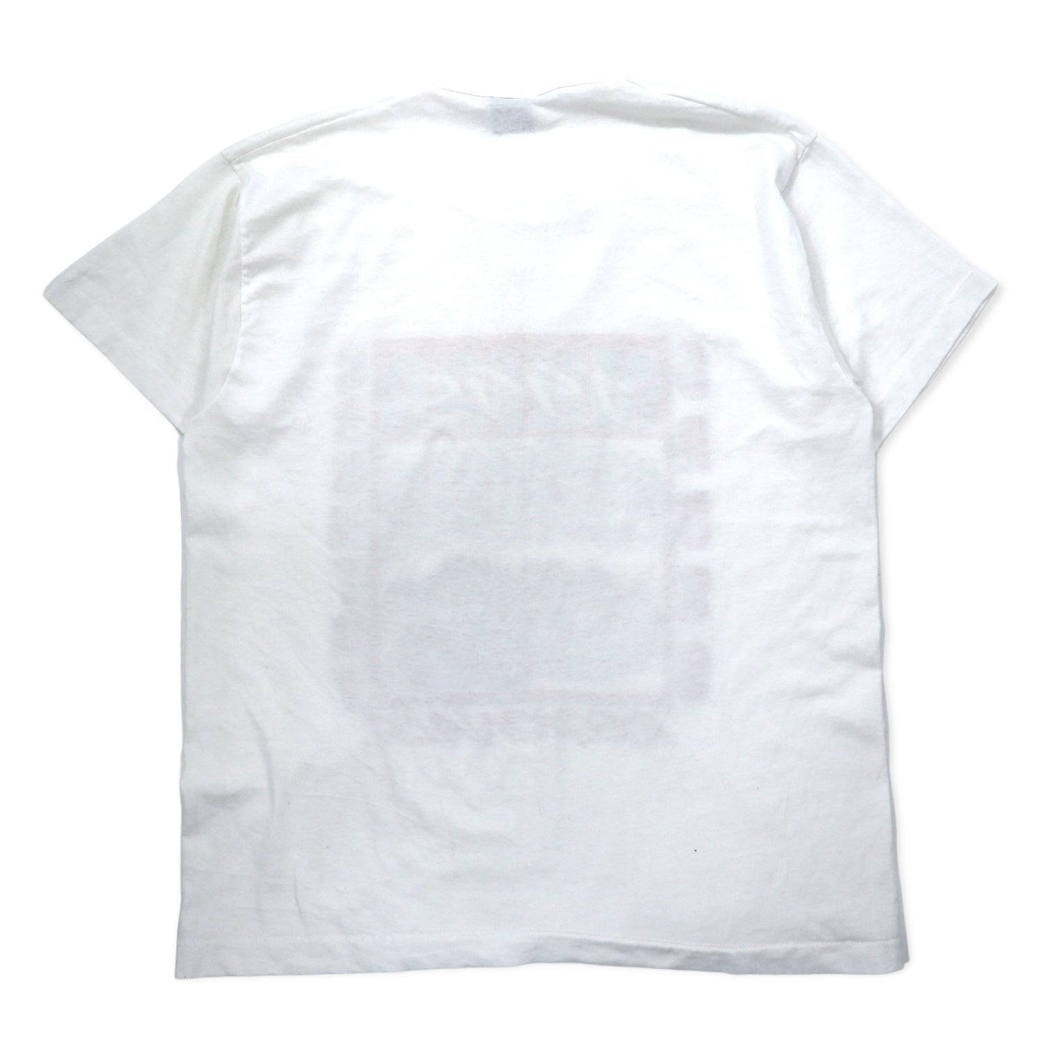 FRUIT OF THE LOOM Prodotto negli Stati Uniti Anni '90 T-shirt stampata L Bianco Cotone CROSS COUNTRY