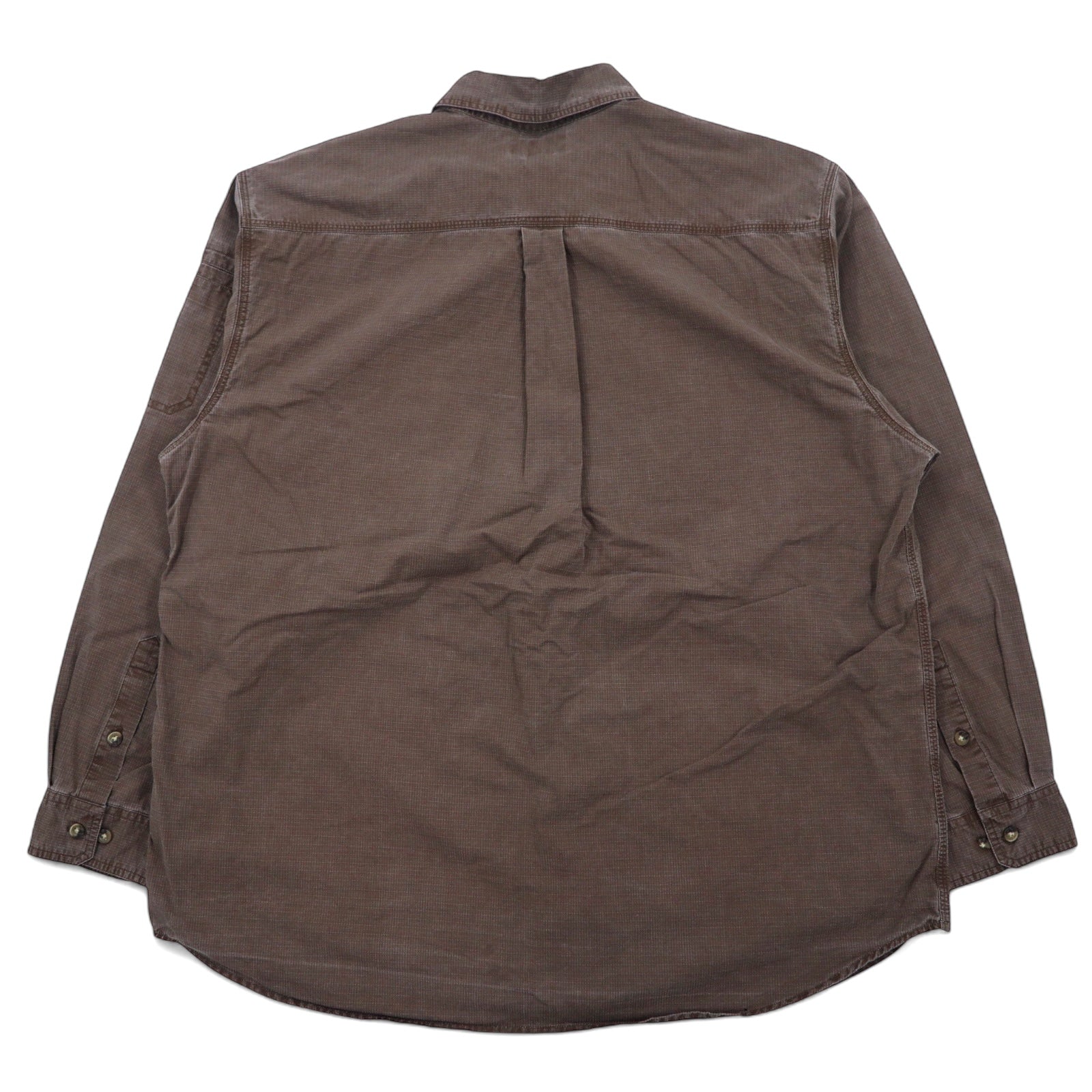 Carhartt anni 2000 camicia da lavoro ripstop XL marrone cotone S143MCH