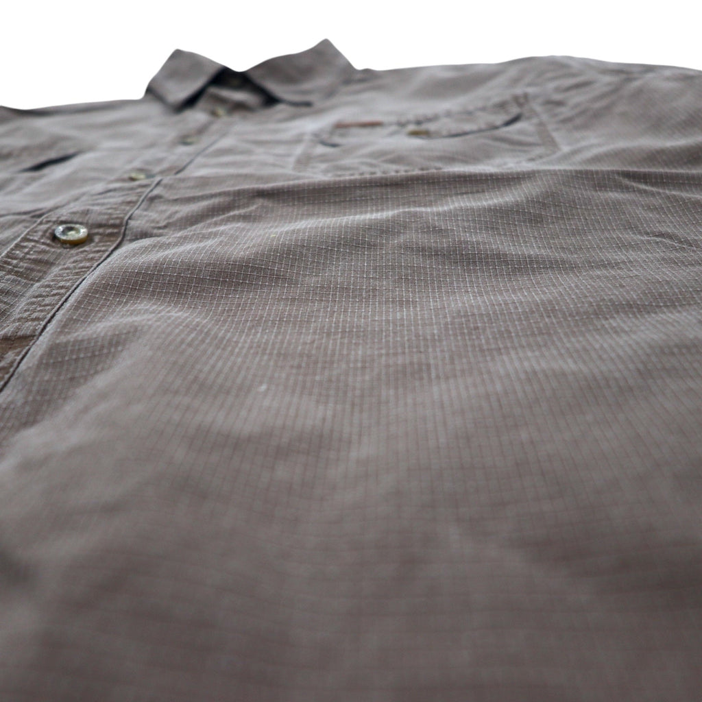 Carhartt anni 2000 camicia da lavoro ripstop XL marrone cotone S143MCH