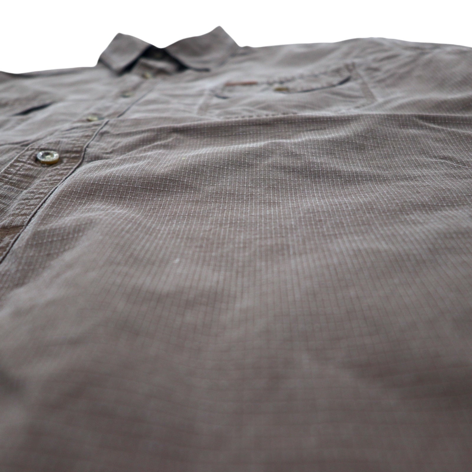 Carhartt anni 2000 camicia da lavoro ripstop XL marrone cotone S143MCH