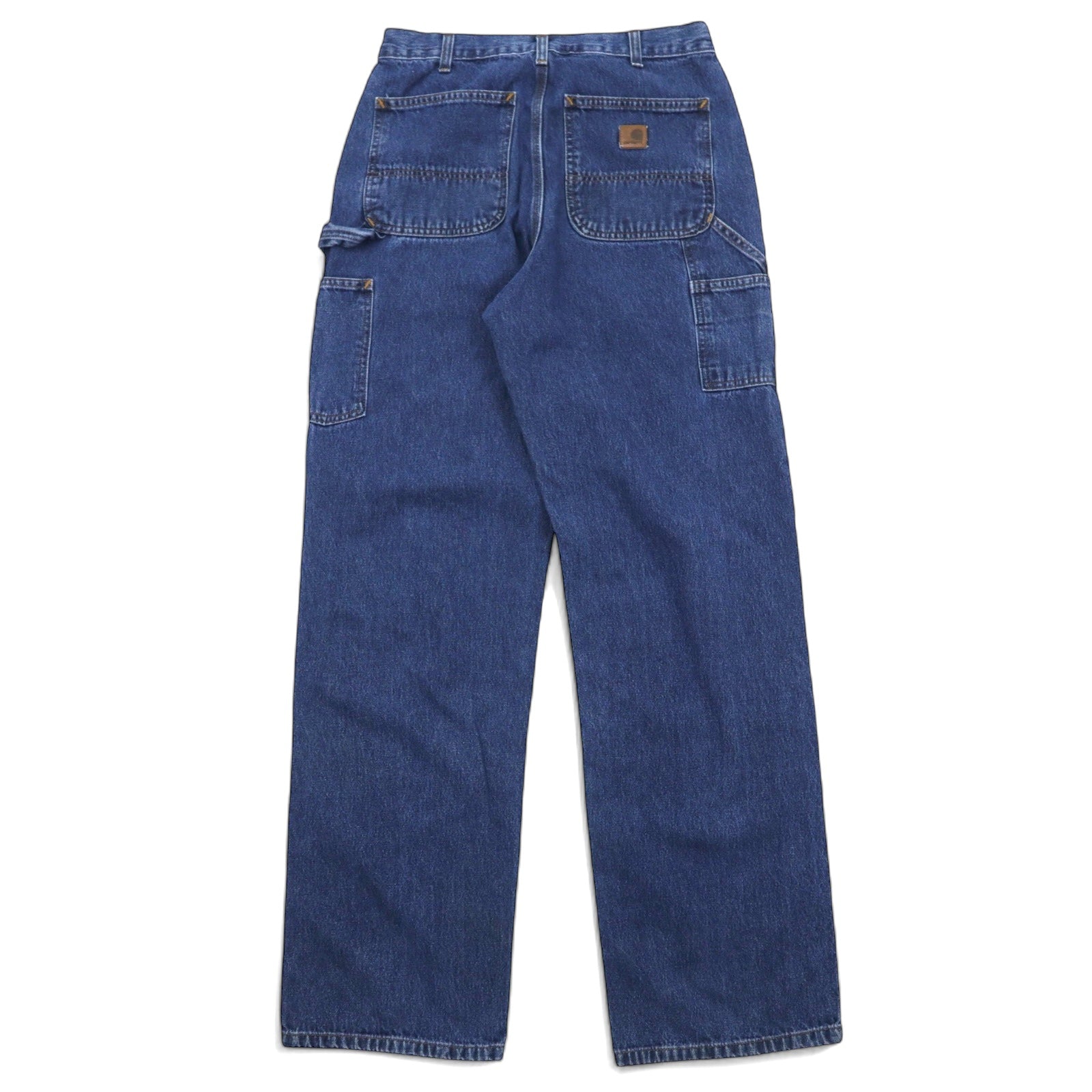 Carhartt Pantaloni Jeans da Lavoro 32 Blu Cotone B13 Original Dungaree Fit Work Dungaree Fabbricati in Nicaragua
