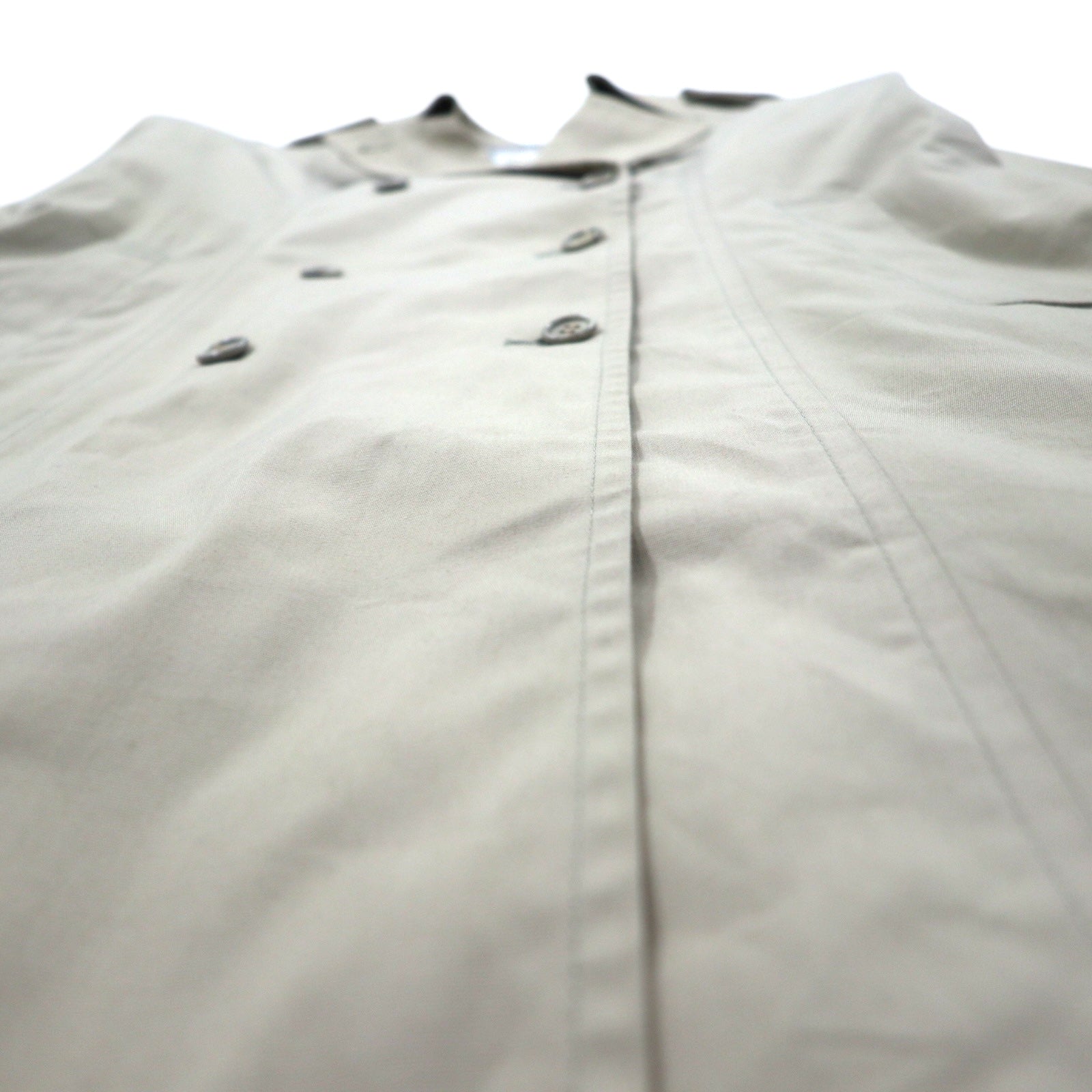 LONDON FOG anni '90 MAINCOATS trench doppiopetto taglia L beige con fodera in pelliccia sintetica removibile e cintura