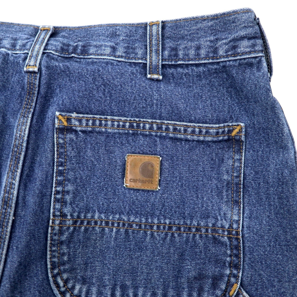 Carhartt Pantaloni Jeans da Lavoro 32 Blu Cotone B13 Original Dungaree Fit Work Dungaree Fabbricati in Nicaragua