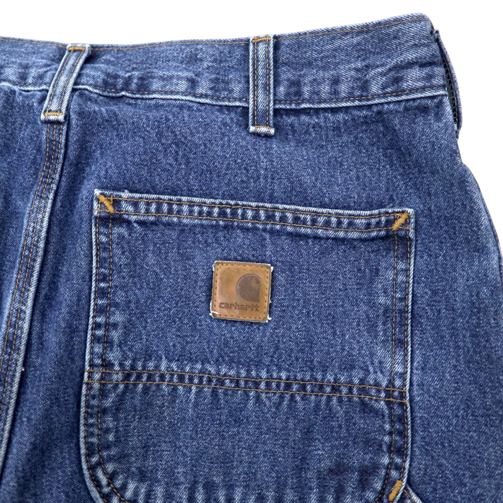 Carhartt Pantaloni Jeans da Lavoro 32 Blu Cotone B13 Original Dungaree Fit Work Dungaree Fabbricati in Nicaragua