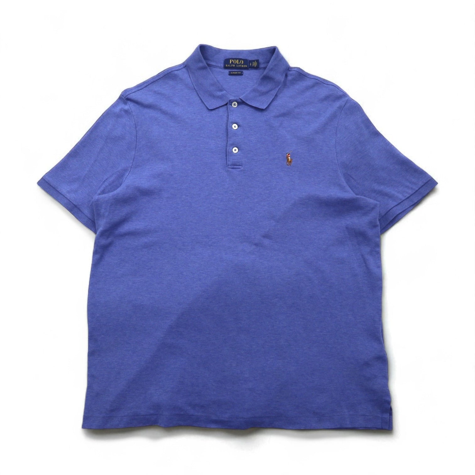 POLO RALPH LAUREN Polo classica L CLASSIC FIT blu ricamo piccolo pony