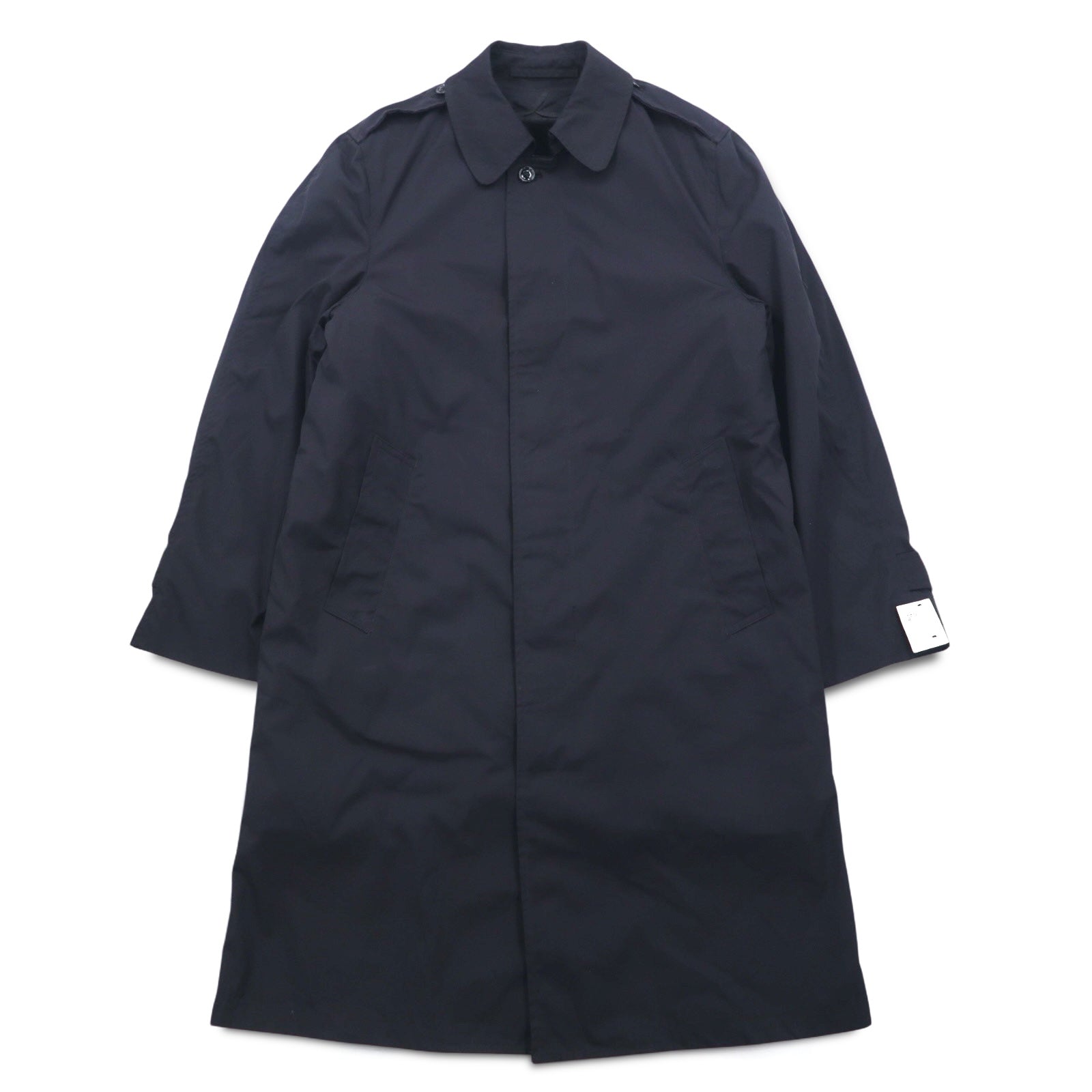 US NAVY Esercito americano anni '80 Cappotto per tutte le stagioni, spolverino, taglia L, nero, impermeabile, fodera rimovibile, militare 8405-01-220-2547 CENTRE MFG.