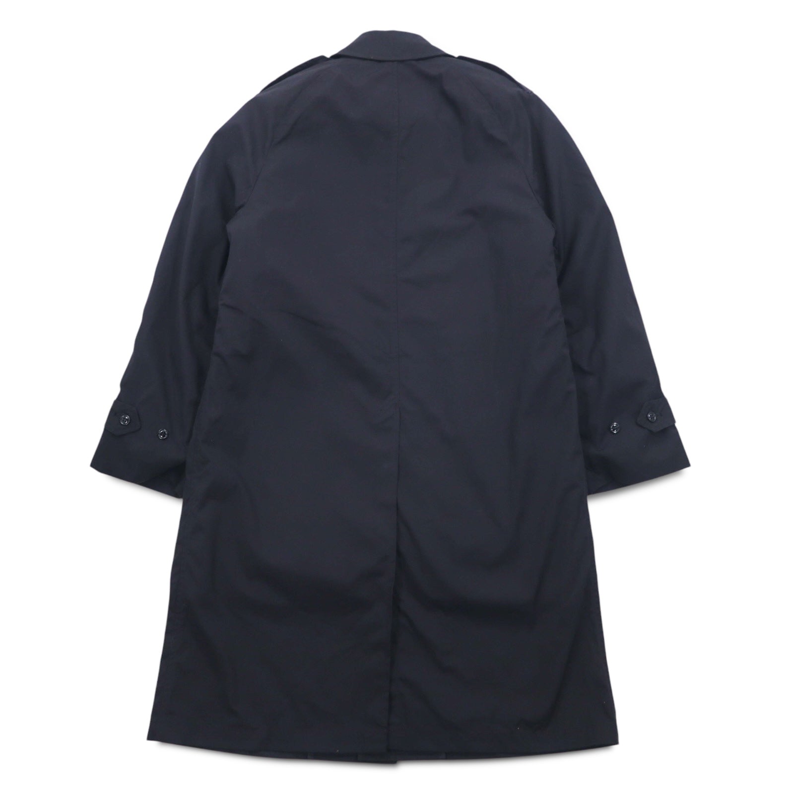 US NAVY Esercito americano anni '80 Cappotto per tutte le stagioni, spolverino, taglia L, nero, impermeabile, fodera rimovibile, militare 8405-01-220-2547 CENTRE MFG.