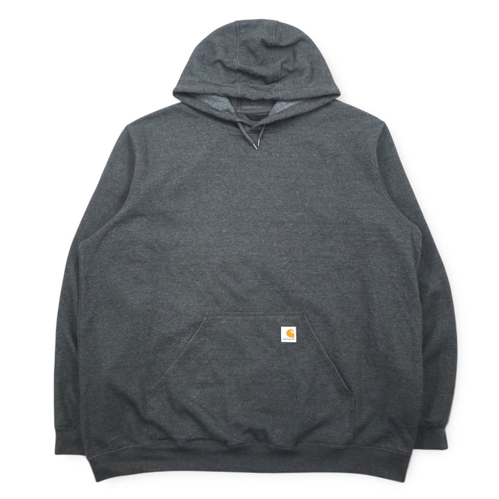 Felpa con cappuccio Carhartt, vestibilità ampia, taglia 2XL, colore grigio, in cotone, interno felpato, logo sulla manica, felpa con cappuccio in peso medio con logo K288, Made in Honduras