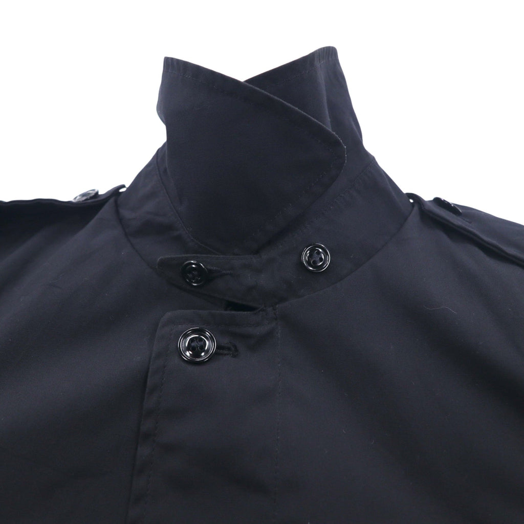 US NAVY Esercito americano anni '80 Cappotto per tutte le stagioni, spolverino, taglia L, nero, impermeabile, fodera rimovibile, militare 8405-01-220-2547 CENTRE MFG.