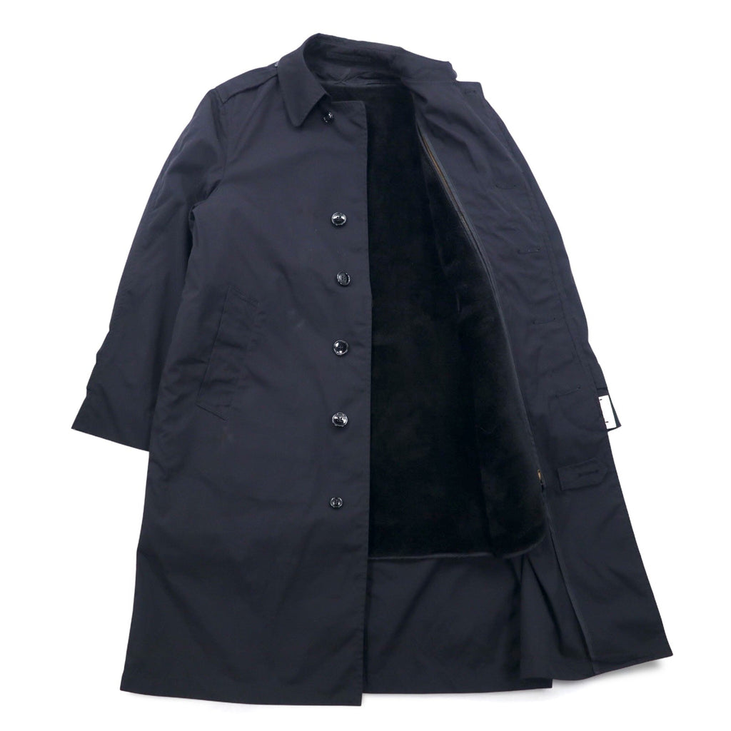 US NAVY Esercito americano anni '80 Cappotto per tutte le stagioni, spolverino, taglia L, nero, impermeabile, fodera rimovibile, militare 8405-01-220-2547 CENTRE MFG.