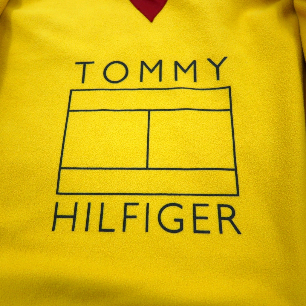 TOMMY HILFIGER 90年代 セーリングジャケット XXL ネイビー レッド ナイロン フード収納式 フリースライナー