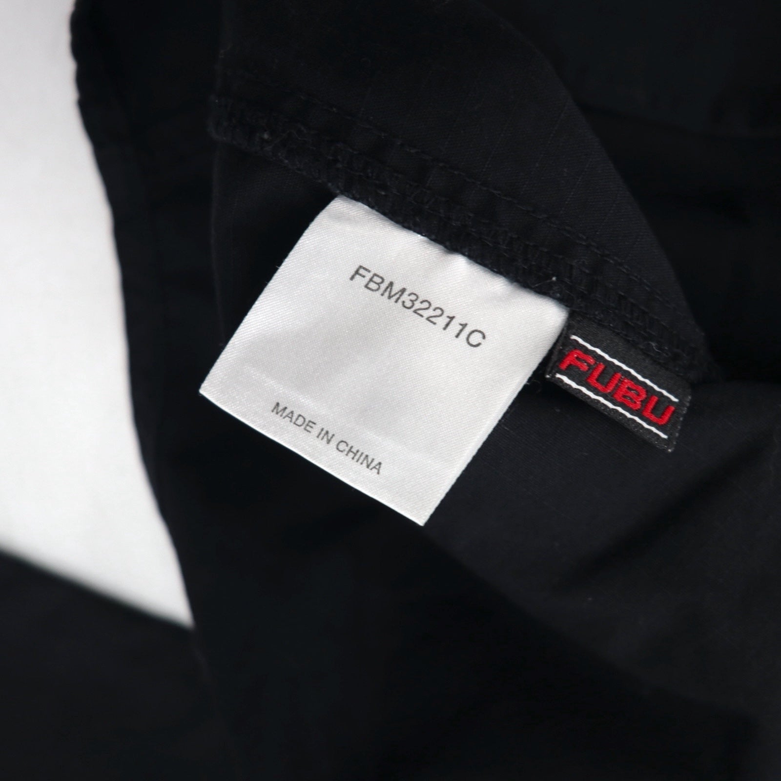 FUBU 00年代 リップストップ フィールドシャツ M ブラック ダブルポケット ユーティリティシャツ