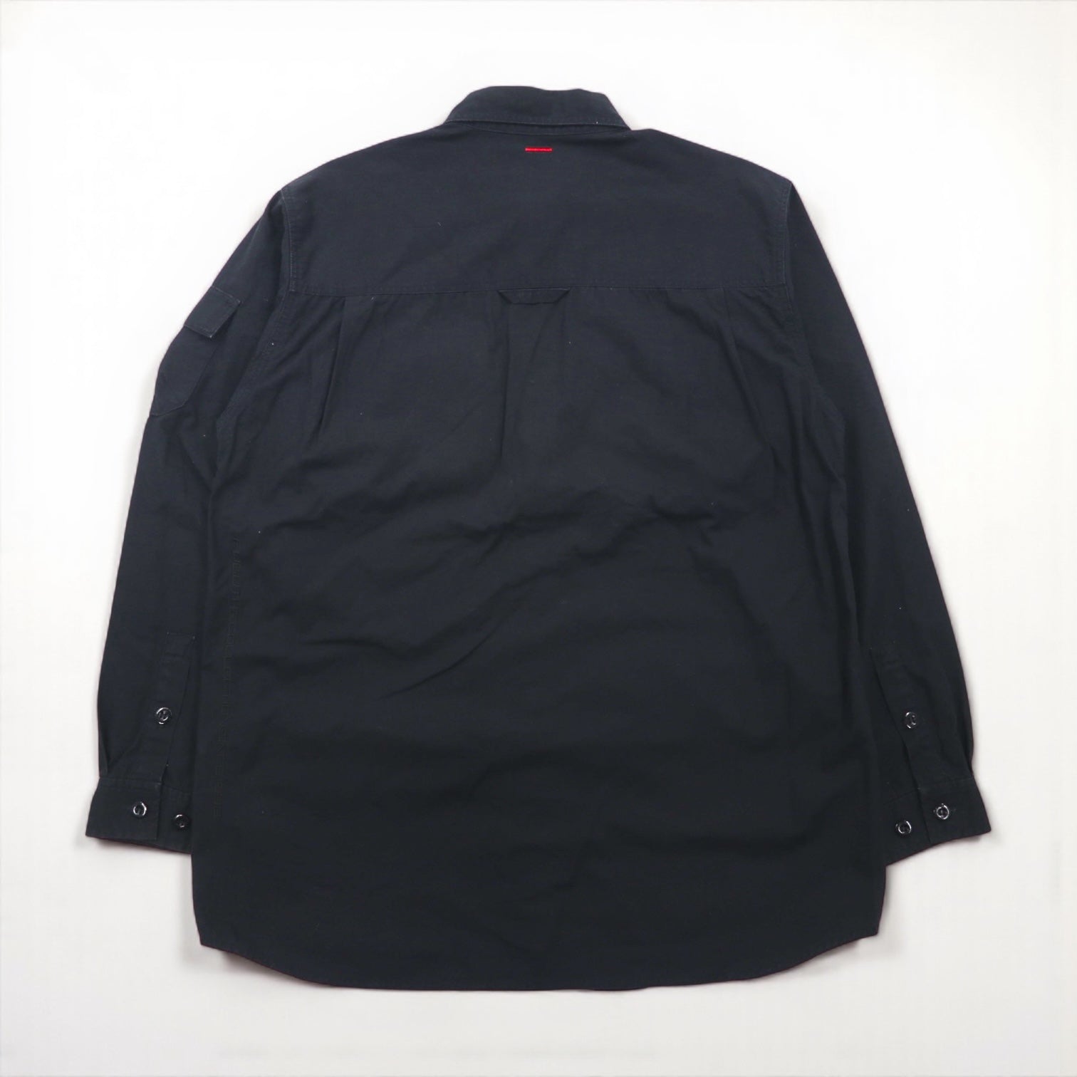 FUBU 00年代 リップストップ フィールドシャツ M ブラック ダブルポケット ユーティリティシャツ