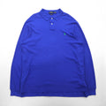 Polo Ralph Lauren ビッグサイズ 長袖ポロシャツ ラガーシャツ XL ブルー CUSTOM FIT スモールポニー刺繡