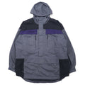 Columbia anni '90, parka a vento, parka da montagna, taglia XL, grigio, nylon, coulisse