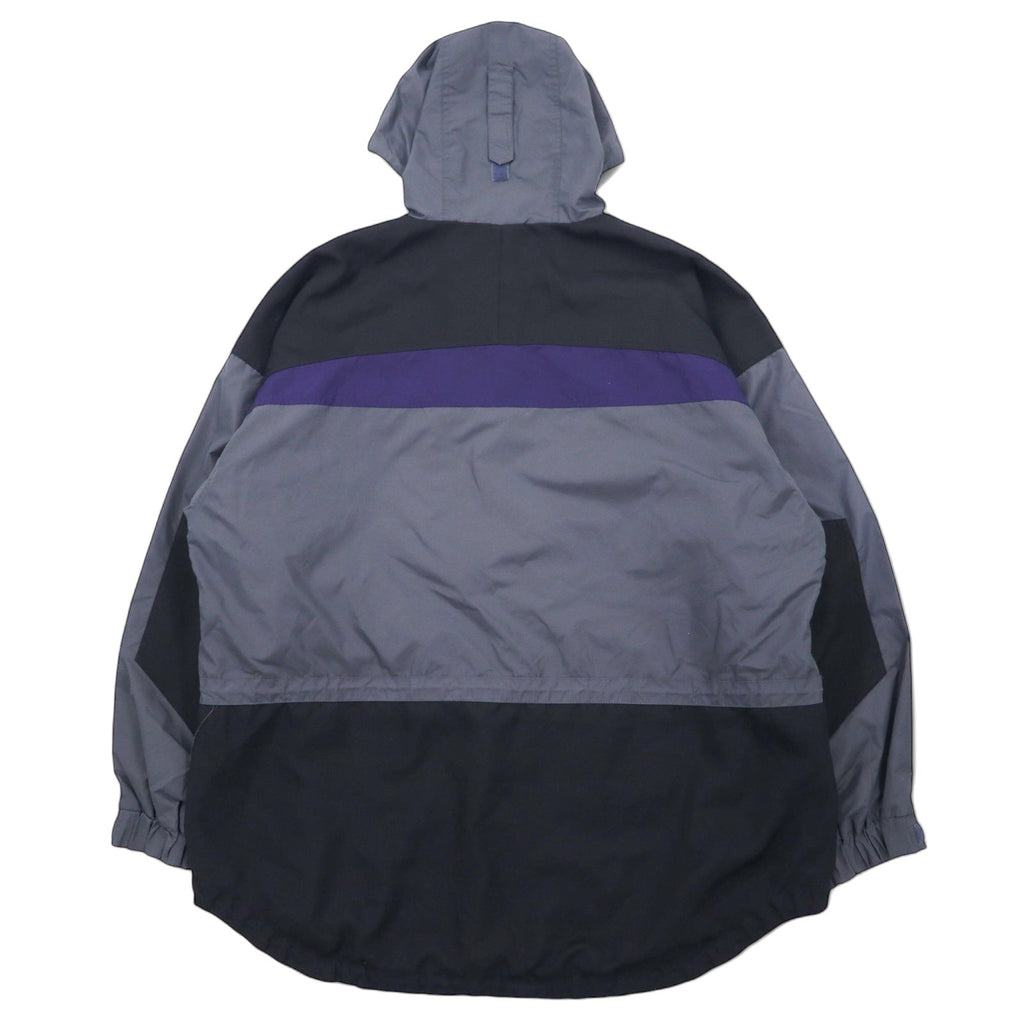 Columbia anni '90, parka a vento, parka da montagna, taglia XL, grigio, nylon, coulisse