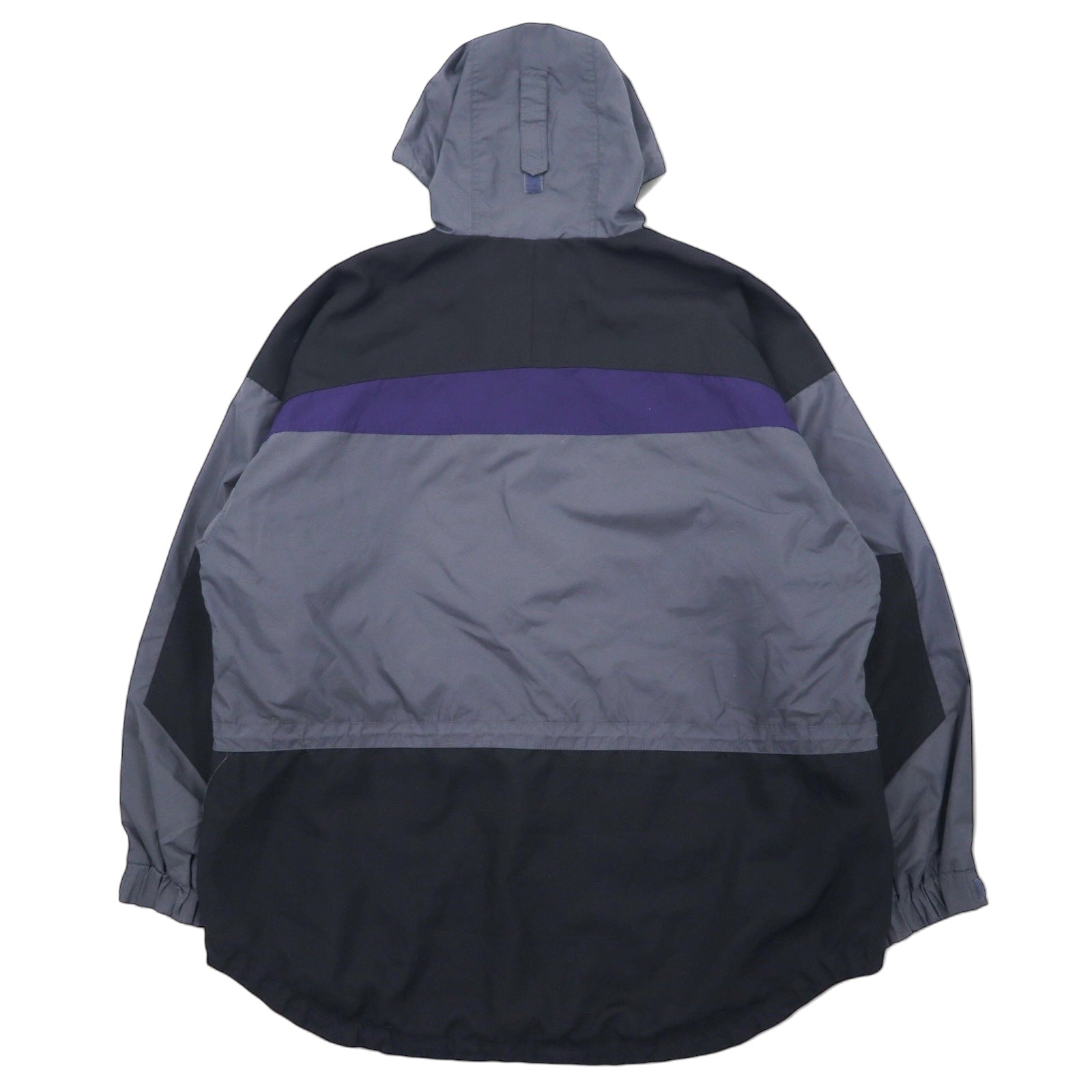 Columbia anni '90, parka a vento, parka da montagna, taglia XL, grigio, nylon, coulisse