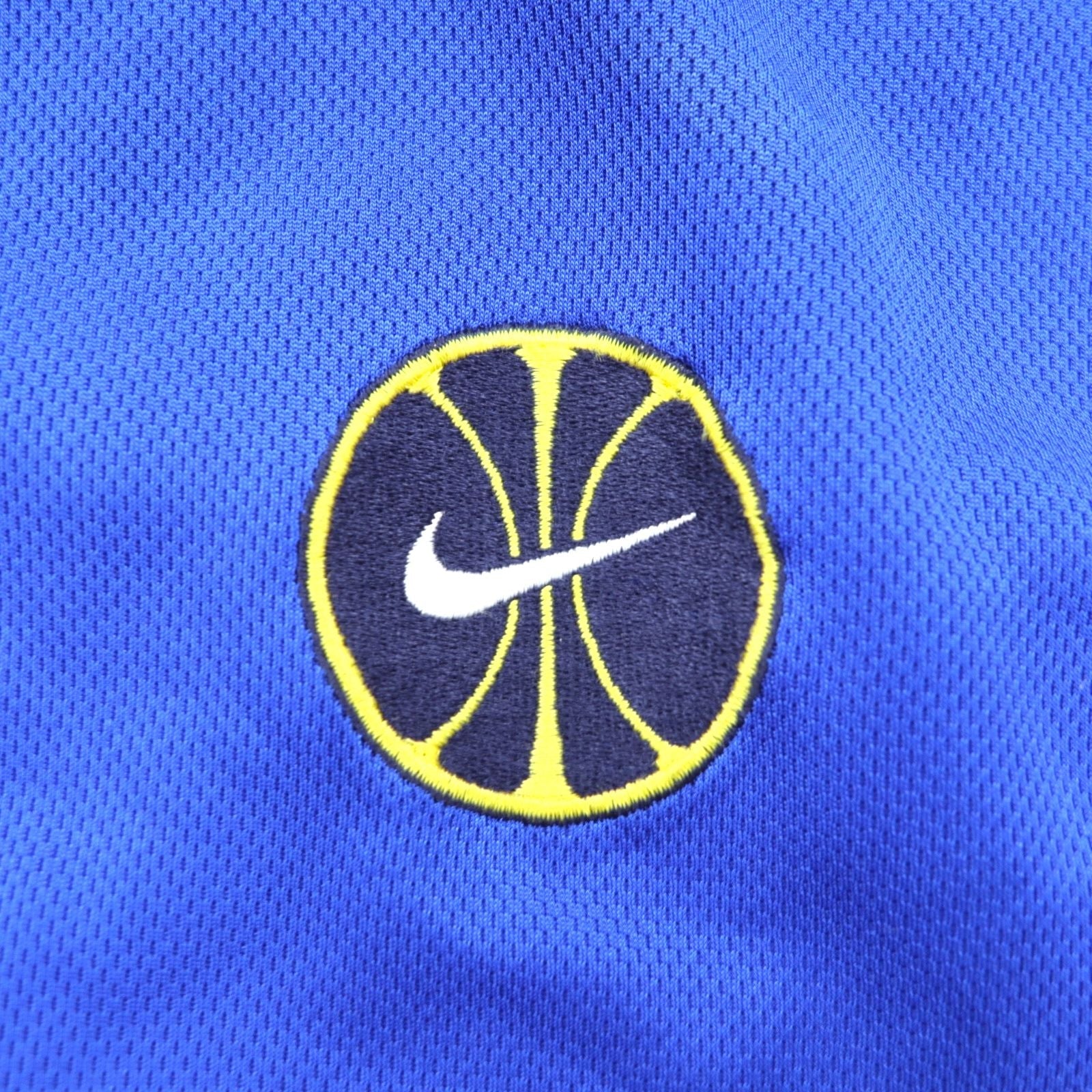 NIKE anni '90 etichetta TEAM, maglia basket a maniche corte, giacca sportiva track jacket, taglia 2XL, colore blu, logo Swoosh