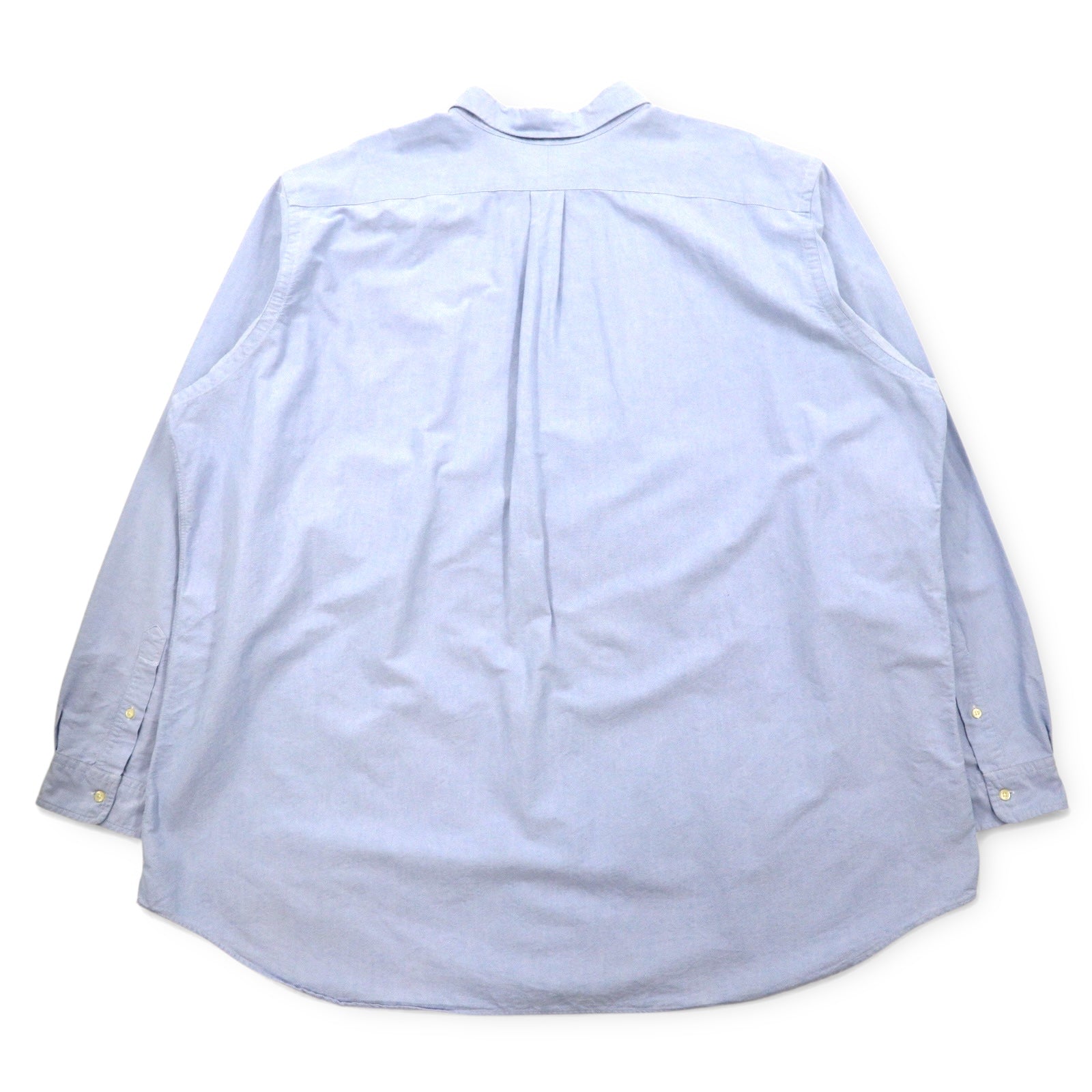 RALPH LAUREN Camicia Oxford button-down CLASSIC FIT taglia grande 4XL blu in cotone con ricamo piccolo pony