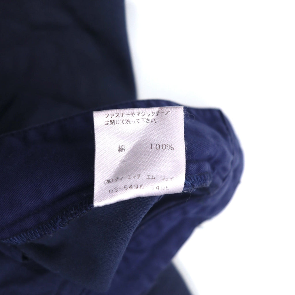 TOMMY HILFIGER Chino a pieghe a gamba larga M blu navy cotone