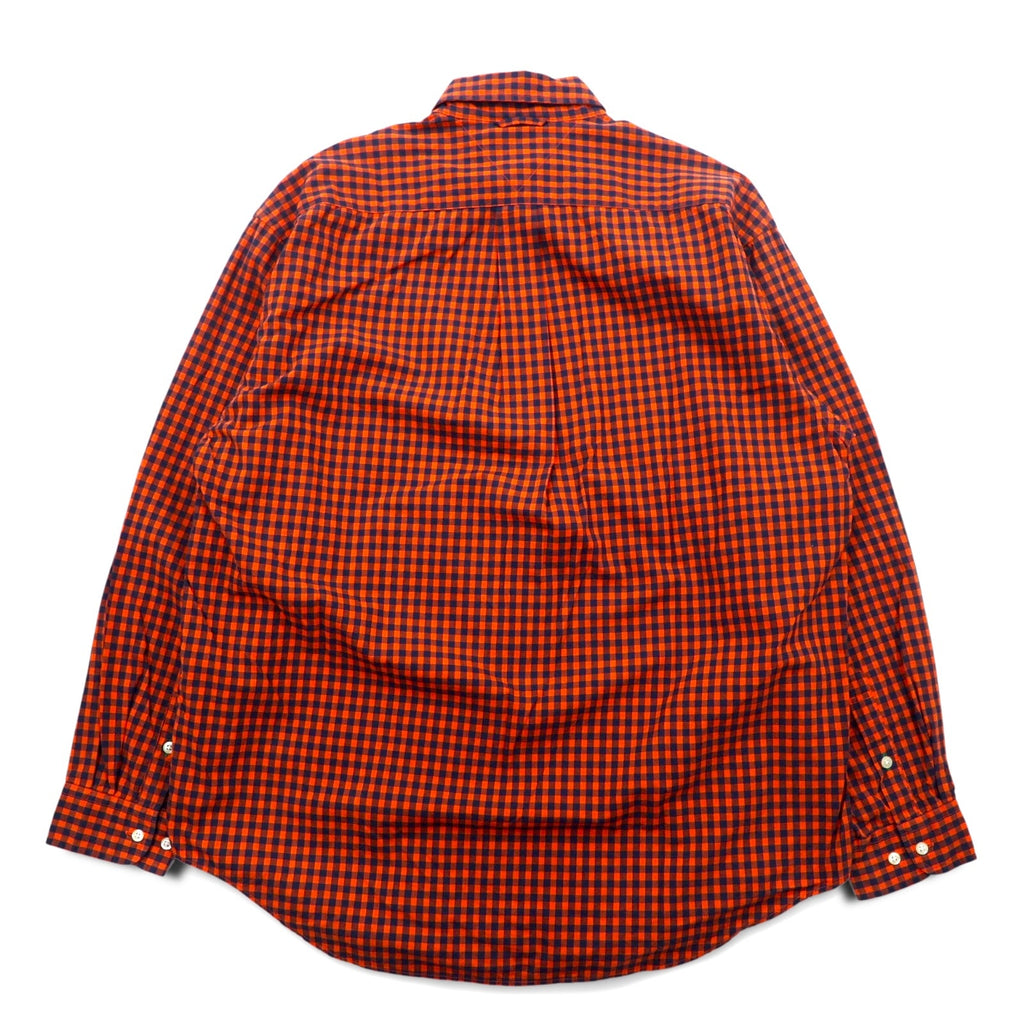 TOMMY HILFIGER Camicia button-down a quadri vichy L Arancione Cotone Oversize