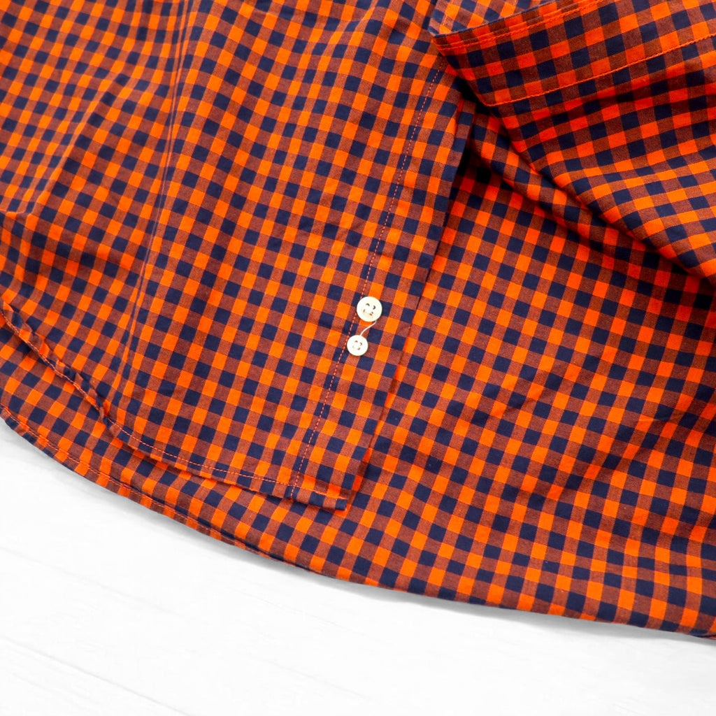 TOMMY HILFIGER Camicia button-down a quadri vichy L Arancione Cotone Oversize