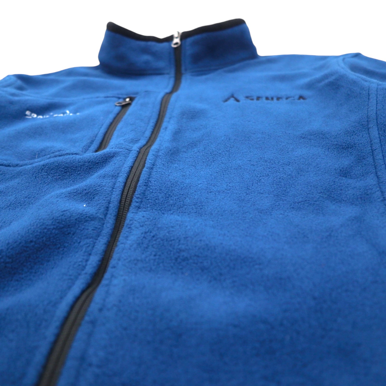 Eddie Bauer Giacca in pile full zip XL Blu Poliestere SENECA Azienda americana Ricamo punto singolo EB200